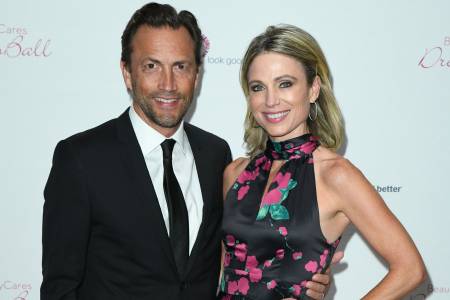 Amy Robach with her husband, Andrew